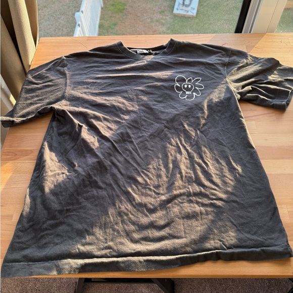 Zara Other - Zara Charcoal Skull Graphic Tee